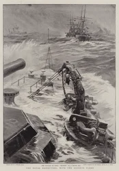 Les manœuvres navales, avec la flotte de réserve